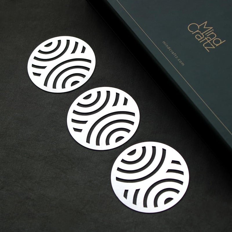 Circulo by Mindcraftz Coaster Stainless Steel 8cm x 8cm