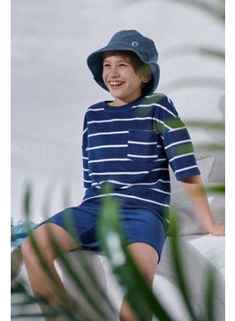 Tchibo Kids Boy Wash Fishing Hat, Navy  - Image 1