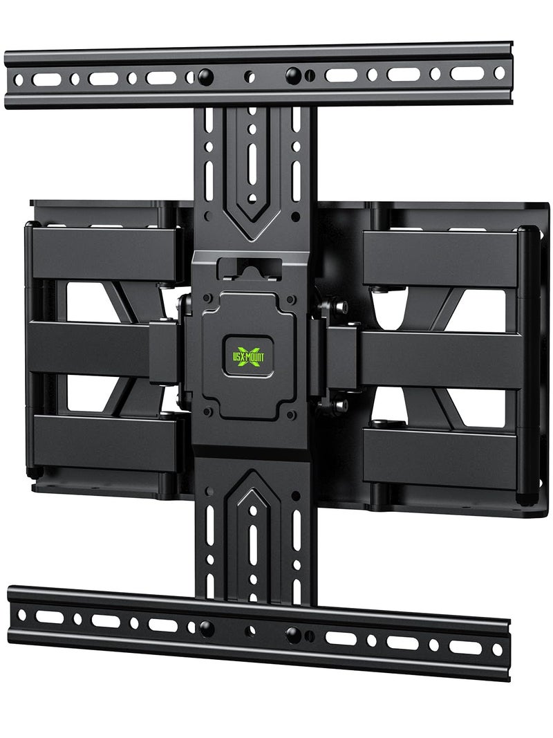 USX MOUNT Ultra Slim TV Wall Mount 37-75 Inch TVs Mount with Swivel and Tilt, Low Profile Full Motion Bracket with Articulating Dual Arms, Up to VESA 400X400 mm Max 16" Wood Studs, Holds 99lbs - Image 1