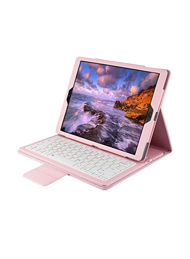Loquat Protective Case Cover With Bluetooth Keyboard For Apple iPad Pro Pink - Image 1