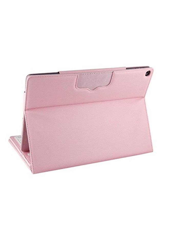 Loquat Protective Case Cover With Bluetooth Keyboard For Apple iPad Pro Pink - Image 2