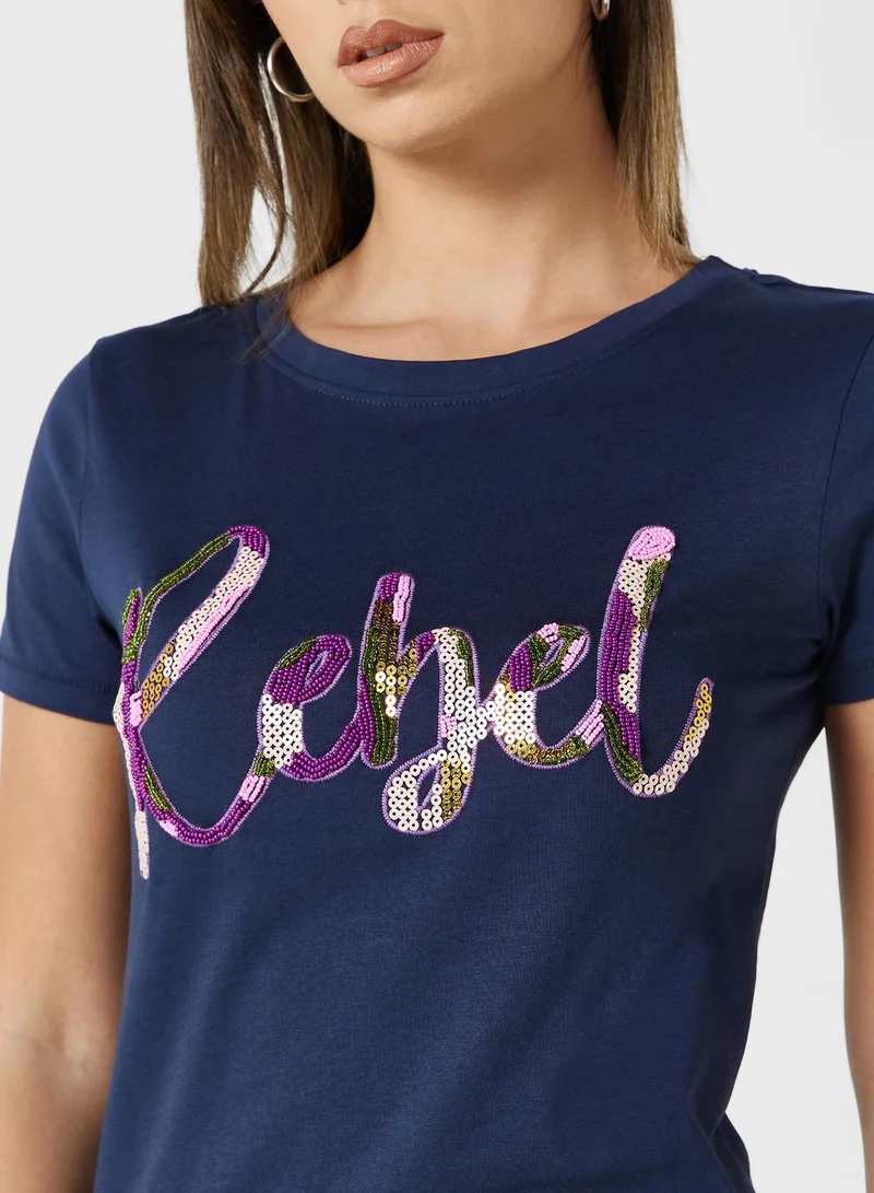 ONLY Graphic Crew Neck T-Shirt
