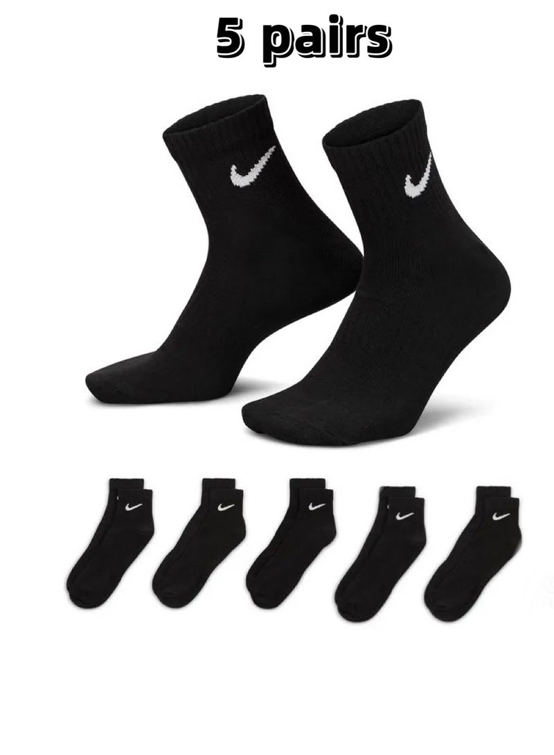 Nike Five Pair Men's and Women's Sports Socks Men's and Women's - Image 1