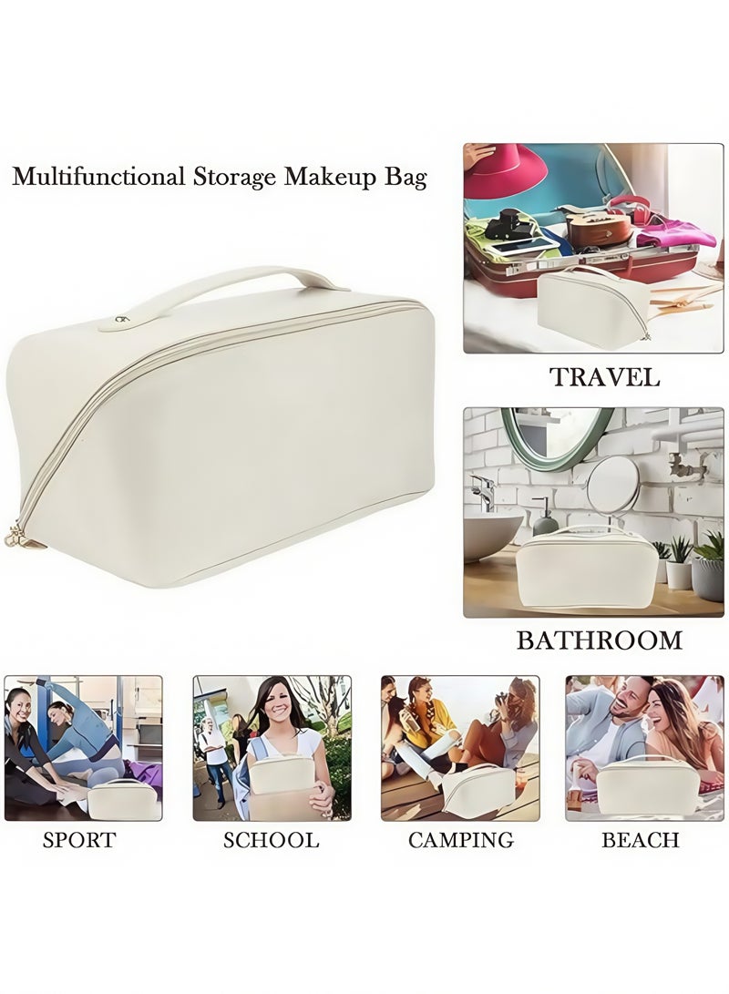 Pillow Makeup Bag for Girls Beige Makeup Storage Bag - Image 4