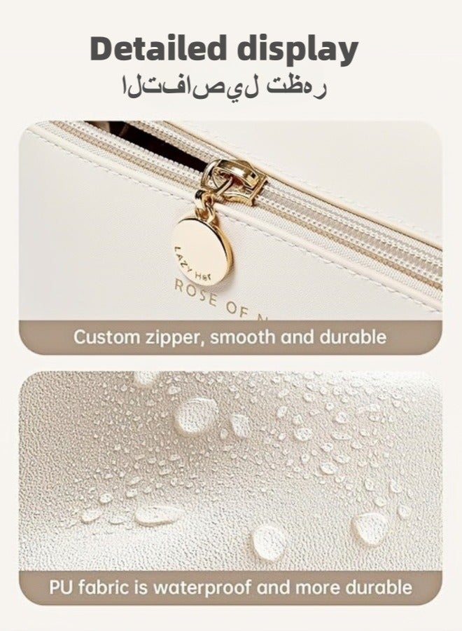 Pillow Makeup Bag for Girls Beige Makeup Storage Bag - Image 5