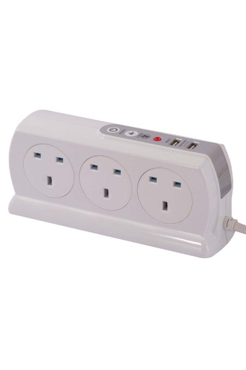 ماستربلاج سلك تمديد بستة مقابس ومنفذي USB - Image 2