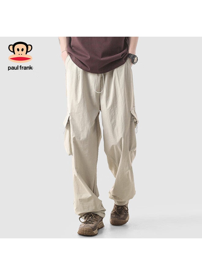 Paul Frank Men's Cargo Pants, Spring And Autumn New Style American Loose Straight-leg Trousers, Casual Pants, Men's Long Pants, Dark Gray, 3XL - Image 2