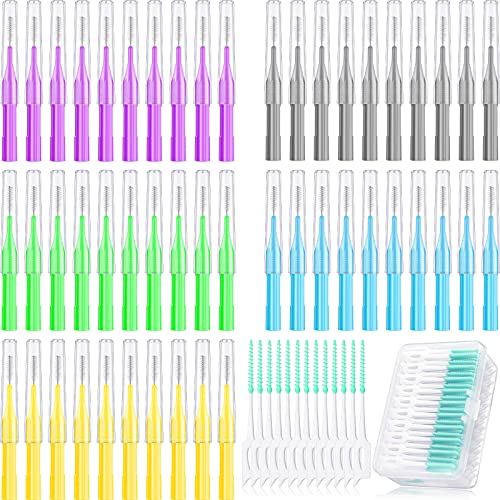 Zopeal 250 Pieces Braces Flossers Interdental Brush for Cleaner Tooth Toothpick Dental Teeth Flossing Picks Head Oral Dental Hygiene Cleaning Tool Soft Cleaners - Image 1