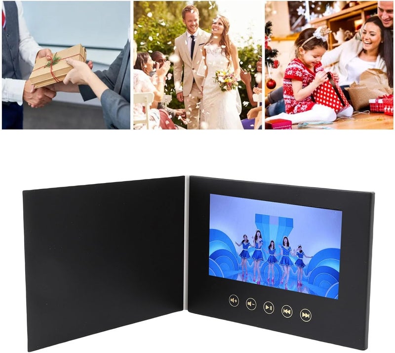 7in Video Greeting Card, HD Electronic Digital Brochure, Type C Charging & Auto Playback, for Weddings Birthday Christmas Business - Image 5
