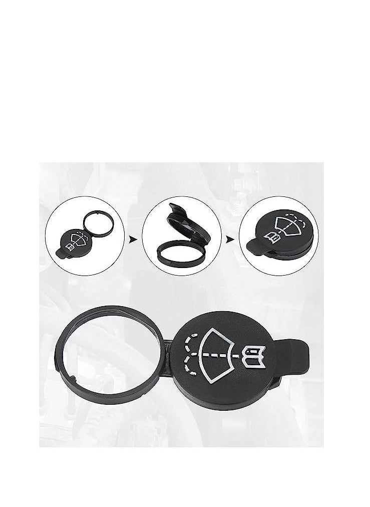 erorex - 2 Pieces Windshield Wiper Washer Fluid Reservoir Tank Bottle Cap - Replacement for Chevrolet Buick GMC Canyon OEM#: 12767700 13227300 (Exact Fit) - Image 1