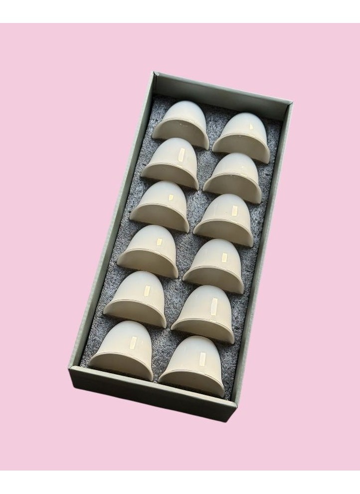 Qahwa Luxury ceramic mug set - 12 pieces, ideal for use  - Image 3