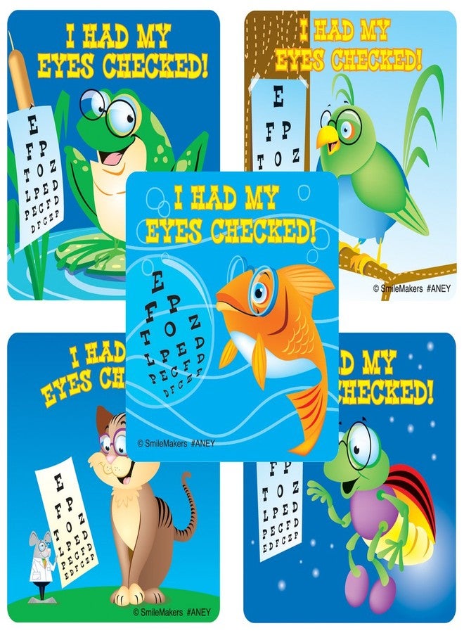 SmileMakers Animal Eye Check Stickers - Prizes and Giveaways - 100 per Pack - Image 1