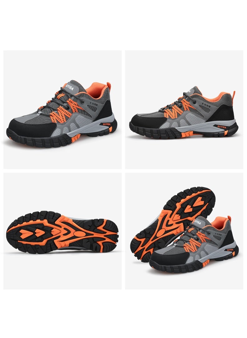 NIBEMINENT Casual Sneakers Labor Shoes for Men  Work Safety Boots Breathable Men's Light Air Cushion Work Sneakers - Image 2