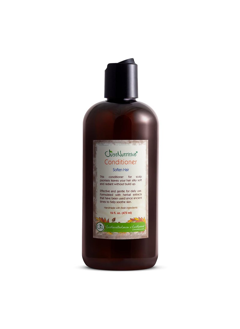 Just Nutritive Just Nutritive Psoriasis Soften Hair Conditioner  Conditioner for Psoriasis Eczema and Scalp Issues  Treatment for Men and Woman  Natural Conditioner for Scalp Psoriasis 16 Fl Oz 