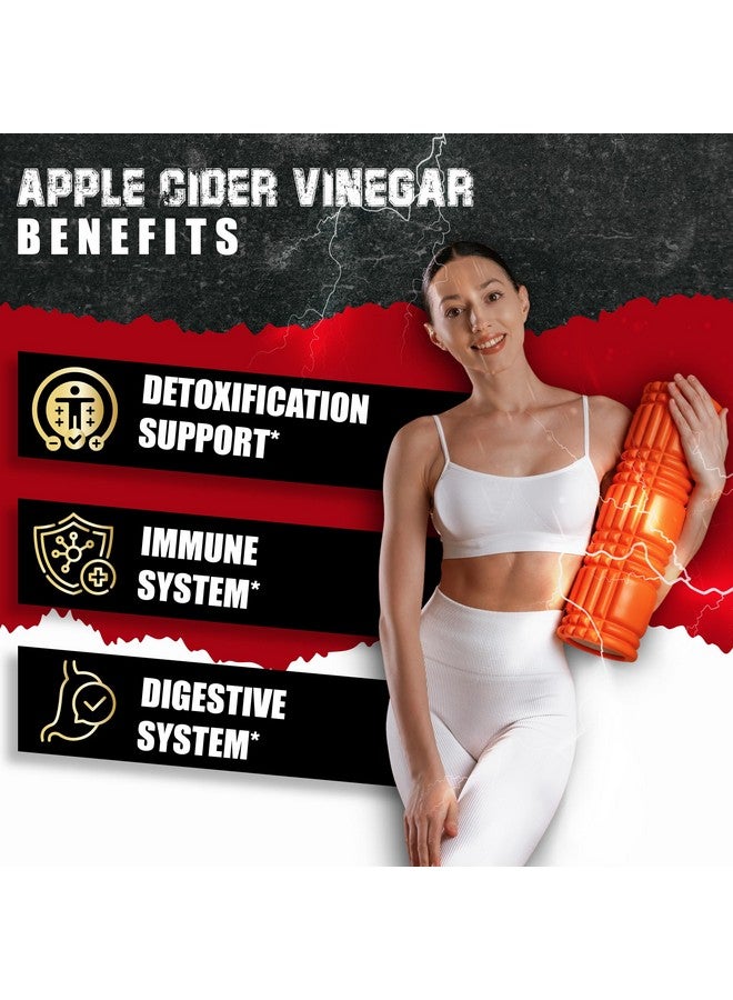 BMVINVOL BMVINVOL (2 Packs) Apple Cider Vinegar Capsules with Ginger, Turmeric, Elderberry, Raspberry Ketones, Beet Root, Black Pepper - 7in1 for Supports Digestion, Detox & Immune - 4 Months Supply - Image 5