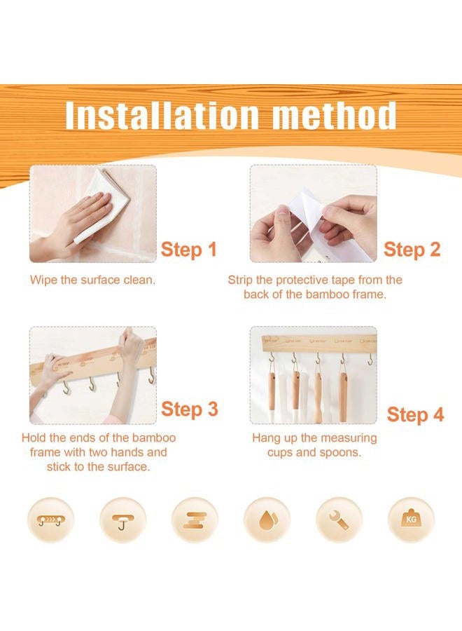 SoeKoa Bamboo Measuring Cups and Spoons Rack (Rack) - Image 4