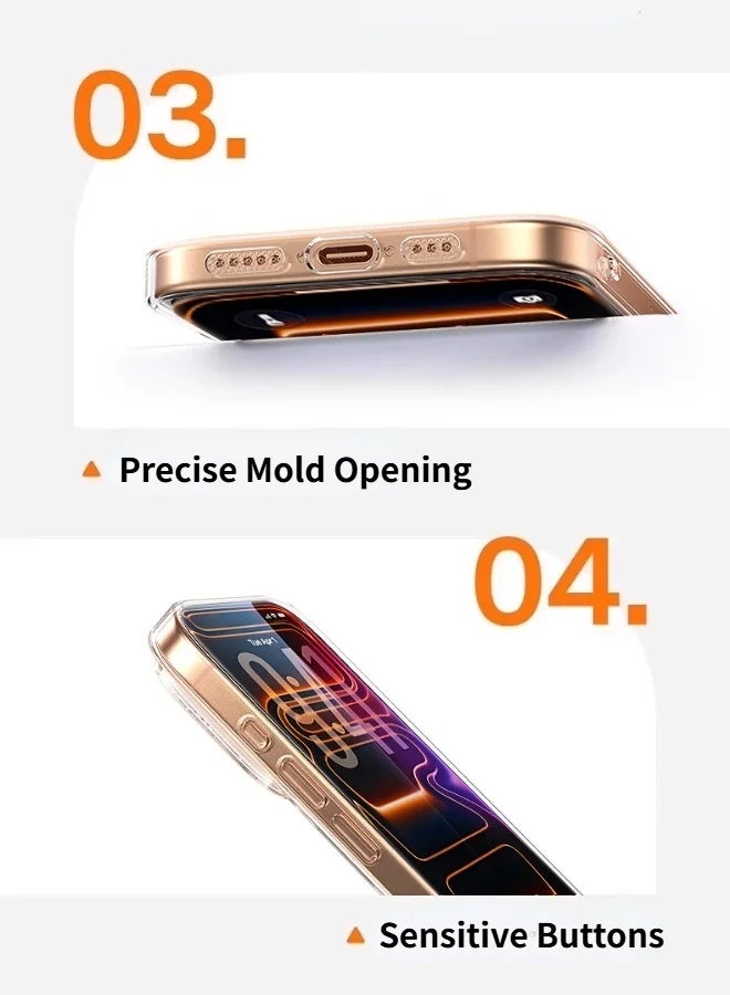 iPhone 17 Pro Max Case Full-coverage Phone Case Military-Grade Drop Protection iPhone 17 Pro Max [Non-Yellowing][Reinforced Corners] Wear-resistant Anti Scratch And Fingerprint 17 Pro Max Case Ultra Slim Extra Raised Edge Clear - Image 4