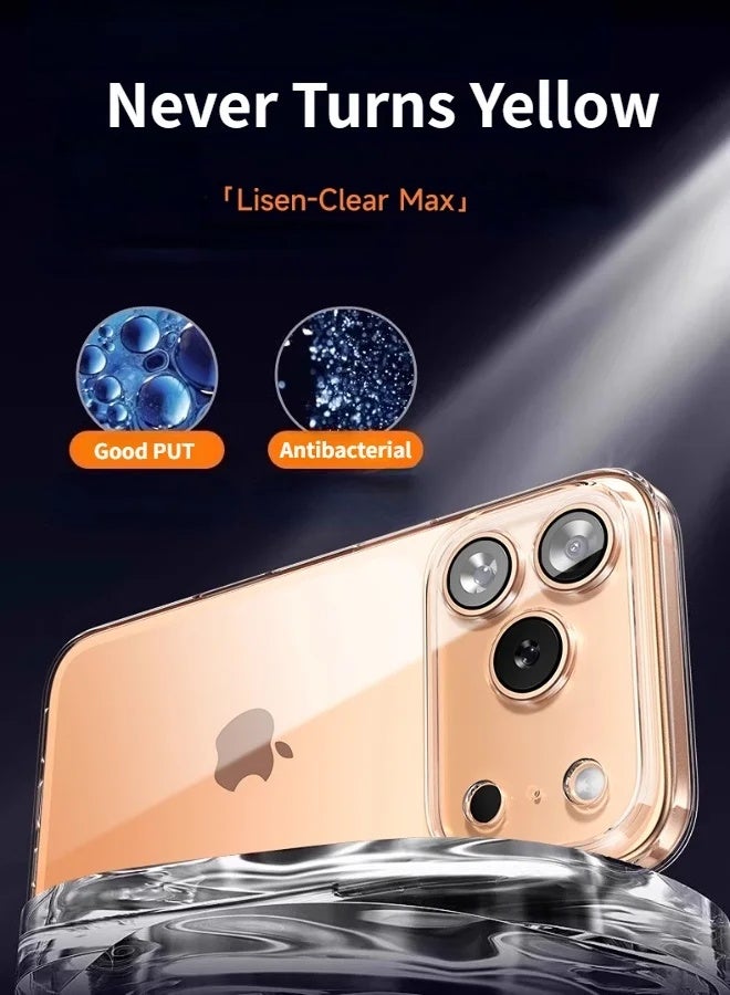 iPhone 17 Pro Max Case Full-coverage Phone Case Military-Grade Drop Protection iPhone 17 Pro Max [Non-Yellowing][Reinforced Corners] Wear-resistant Anti Scratch And Fingerprint 17 Pro Max Case Ultra Slim Extra Raised Edge Clear - Image 5