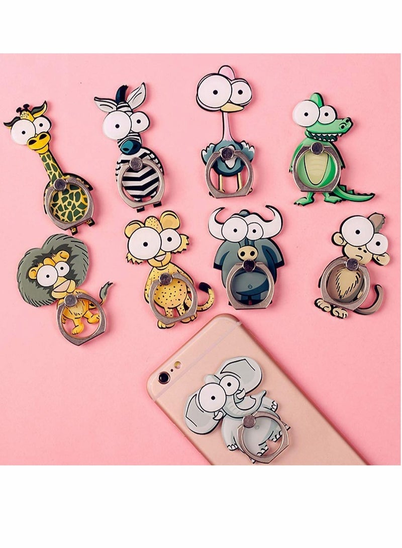 Transparent Phone Ring Holder Stand 360 Degree Rotation Kickstand for Mobile Phones Set of 5 Pieces - Image 3