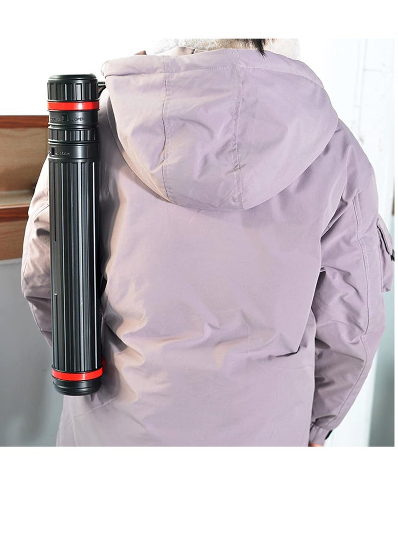 FVIEXE Poster Tube, Small Poster Tube with Adjustable Strap, Art & Poster Storage Transport Tubes, Carry Document, Blueprint, Drawing and Artwork, Poster Holder Tube Cases Expand from 17.5 to 28 Inch - Image 5