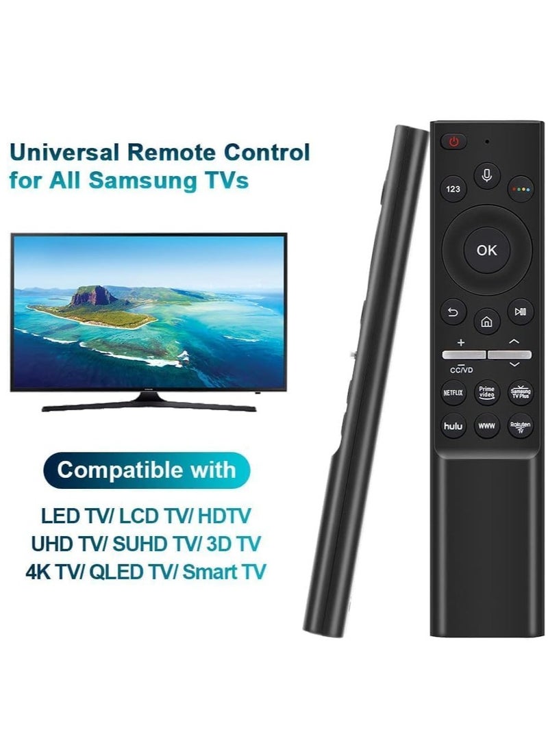 ELTRAZONE oice Bluetooth Universal Remote Control for All Samsung Smart LCD LED UHD QLED 4K HDR TVs with Netflix, Prime Video, Samsung TV Plus, hulu, WWW, Rakuten-Buttons - Image 3