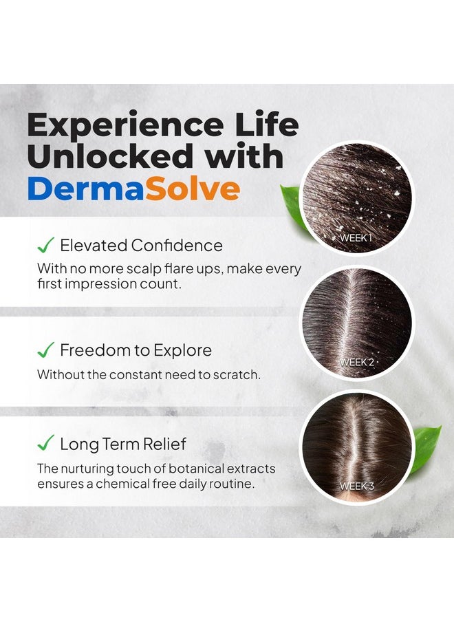 Dermasolve DermaSolve Scalp Psoriasis & Dandruff free Medicated Shampoo with Conditioner, Ultimate Seborrheic Dermatitis Treatment for Itchy, Flakey Scalp, Soothing & Moisturizing Relief  - Image 4