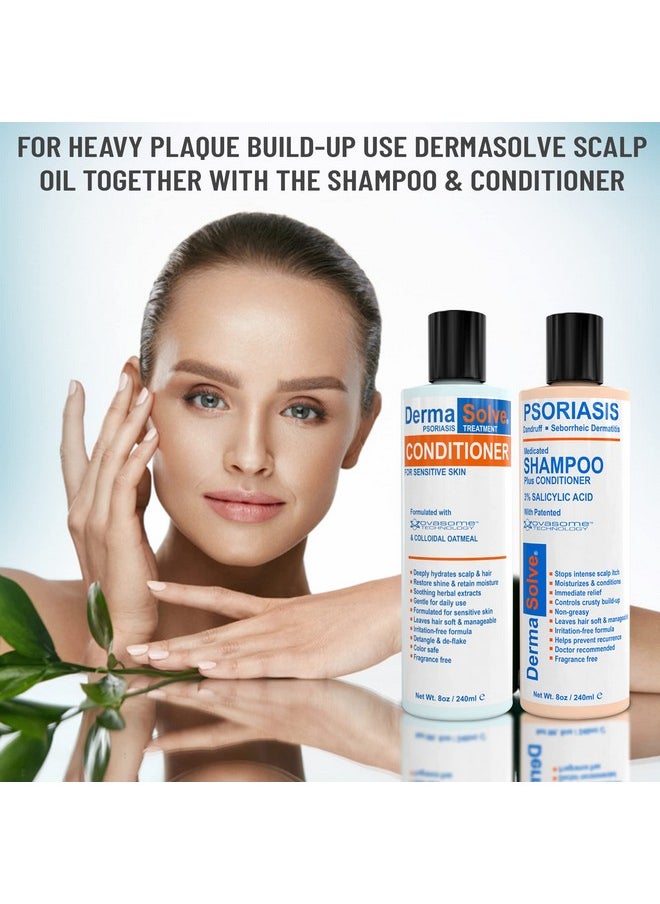 Dermasolve DermaSolve Scalp Psoriasis & Dandruff free Medicated Shampoo with Conditioner, Ultimate Seborrheic Dermatitis Treatment for Itchy, Flakey Scalp, Soothing & Moisturizing Relief  - Image 5