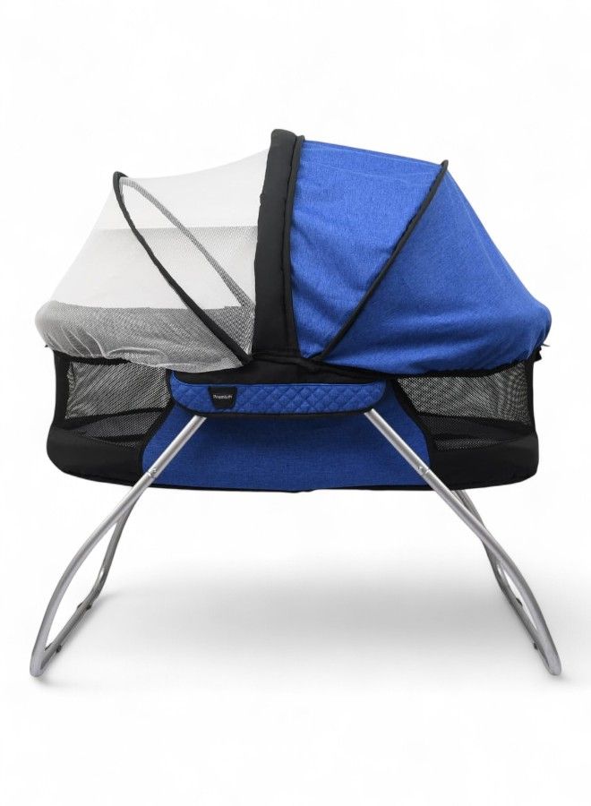 Petit bebe Baby Cot Bed Premium, Blue - Image 2