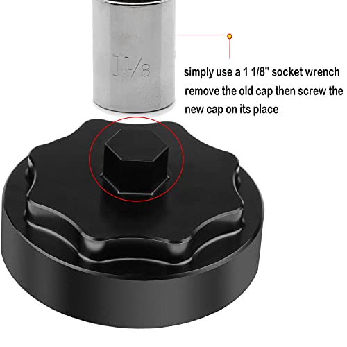Bentolin Fuel Filter Housing Cap Cover For 2010-2020 Dodge Ram 2500 3500 4500 5500 6.7L Cummins Diesel Engine Black - Image 5