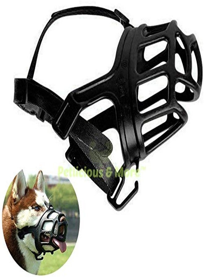 Petlicious & More Imported Breathable Basket Muzzles for Small, Medium, Large and X-Large Dogs, Barking and Chewing, Best for Aggressive Dogs (Size - XL, Extra Large, No.5) - Color May Vary - Image 4