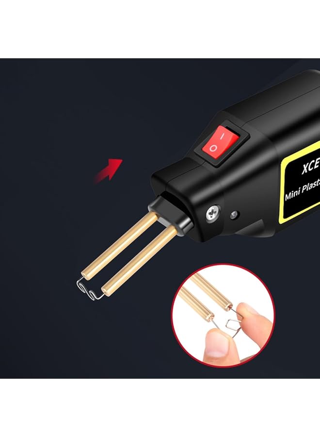 erorex Plastic Welding Machine Repair Kit Welders Hot Staplers Machine With 4 Types 400 Staples Pvc Repairing Machine Car Bumper Repairing Stapler Welding Tool - Image 4