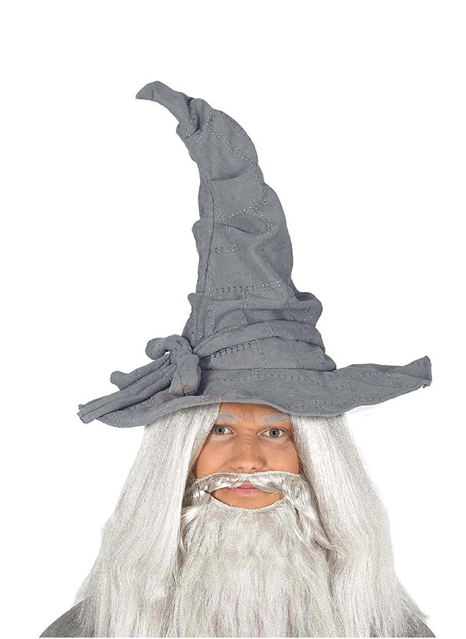Fiestas Guirca - Canvas Grey Wizard Hat - Image 1