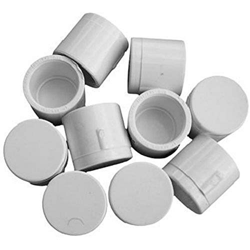 Genova Products 30155CP 1/2-Inch PVC Pipe Cap, Slip - 10 Pack - Image 1