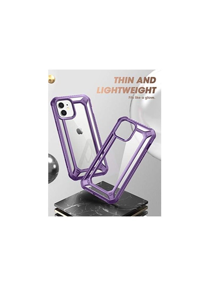 SUPCASE UBExo [Unicorn Beetle EXO Pro Series] Case Designed For iPhone 12 / 6.1" (2020 Release), Premium Hybrid Protective Clear Bumper With Built-in Screen Protector - Purple - Image 4