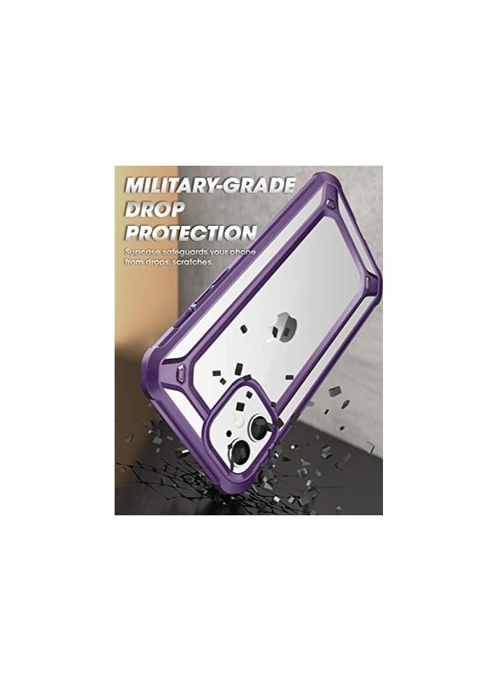 SUPCASE UBExo [Unicorn Beetle EXO Pro Series] Case Designed For iPhone 12 / 6.1" (2020 Release), Premium Hybrid Protective Clear Bumper With Built-in Screen Protector - Purple - Image 3