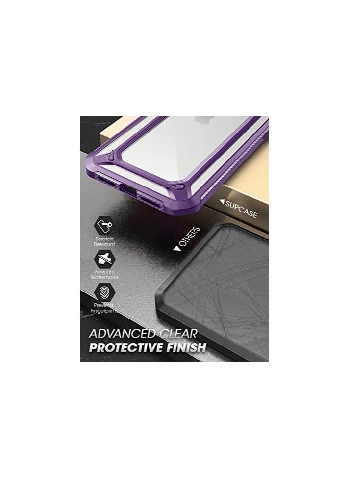 SUPCASE UBExo [Unicorn Beetle EXO Pro Series] Case Designed For iPhone 12 / 6.1" (2020 Release), Premium Hybrid Protective Clear Bumper With Built-in Screen Protector - Purple - Image 5