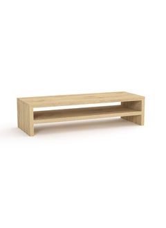 Mahmayi Mahmayi Natural Davos Oak Monitor Stand Riser for Laptop Computer/TV/PC/Printer, Multifunctional Systems (55x20x20cm)  - Image 5