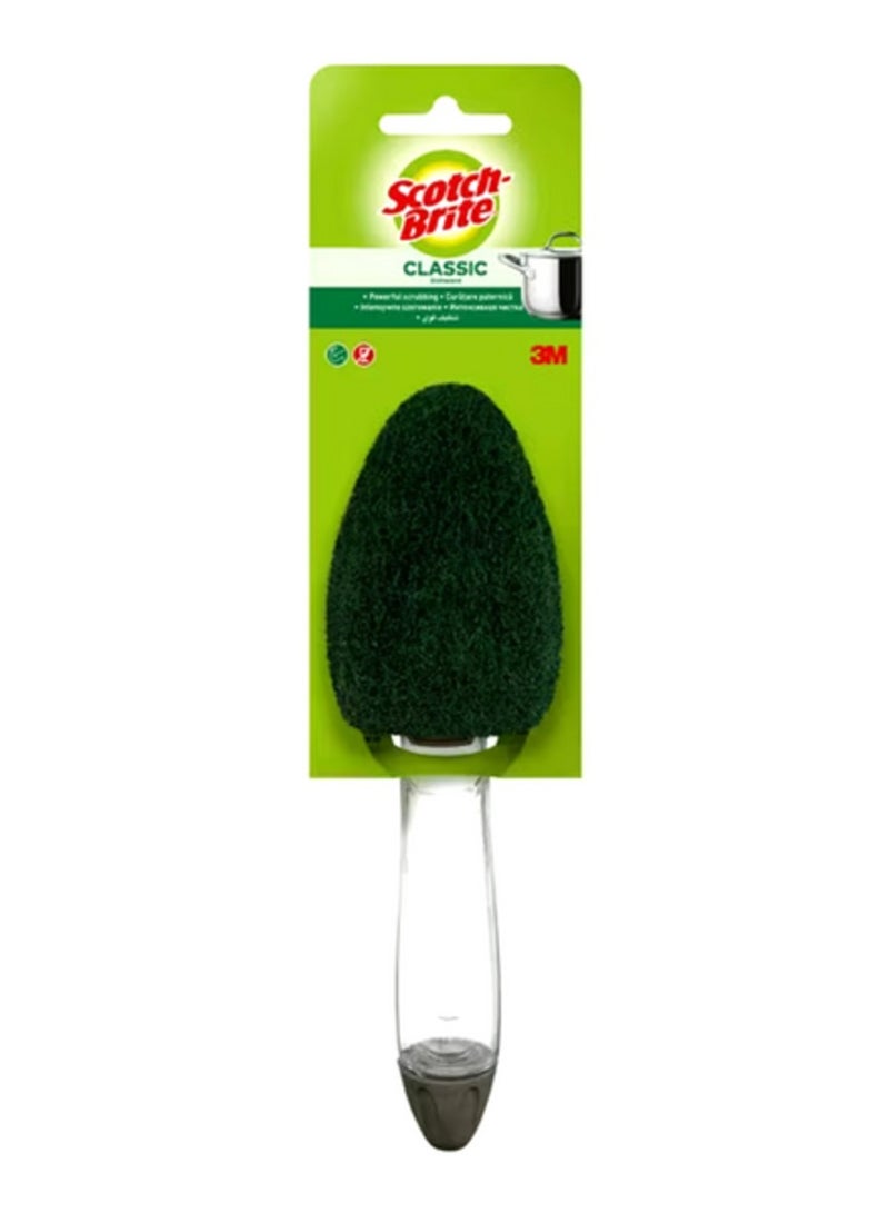 Scotch Brite Powerful Long-Lasting Scrubbing Classic Dishwand – Green and Clear