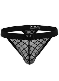 Underwear for Men Mesh Hollow Out Triangle Panties Low Rise Elasticity Brief