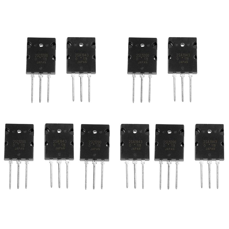 High Power Matched Audio Transistor Black 2SC5200 5 Pair for Power Amplifier Silicon Component - Image 2