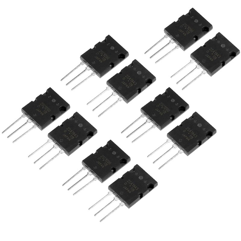 High Power Matched Audio Transistor Black 2SC5200 5 Pair for Power Amplifier Silicon Component - Image 1