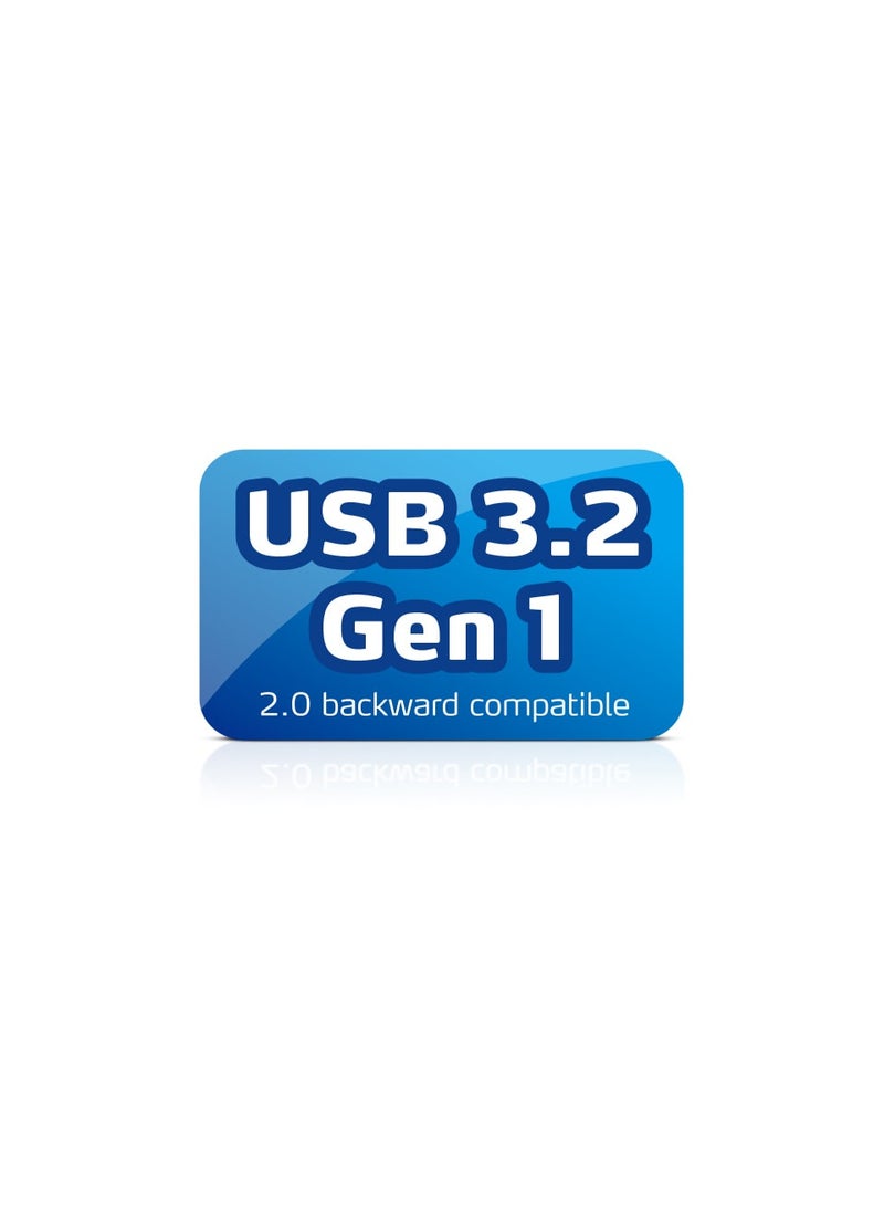 ADATA UV128 64GB USB3.2 Flash Drive, black/blue - Image 5