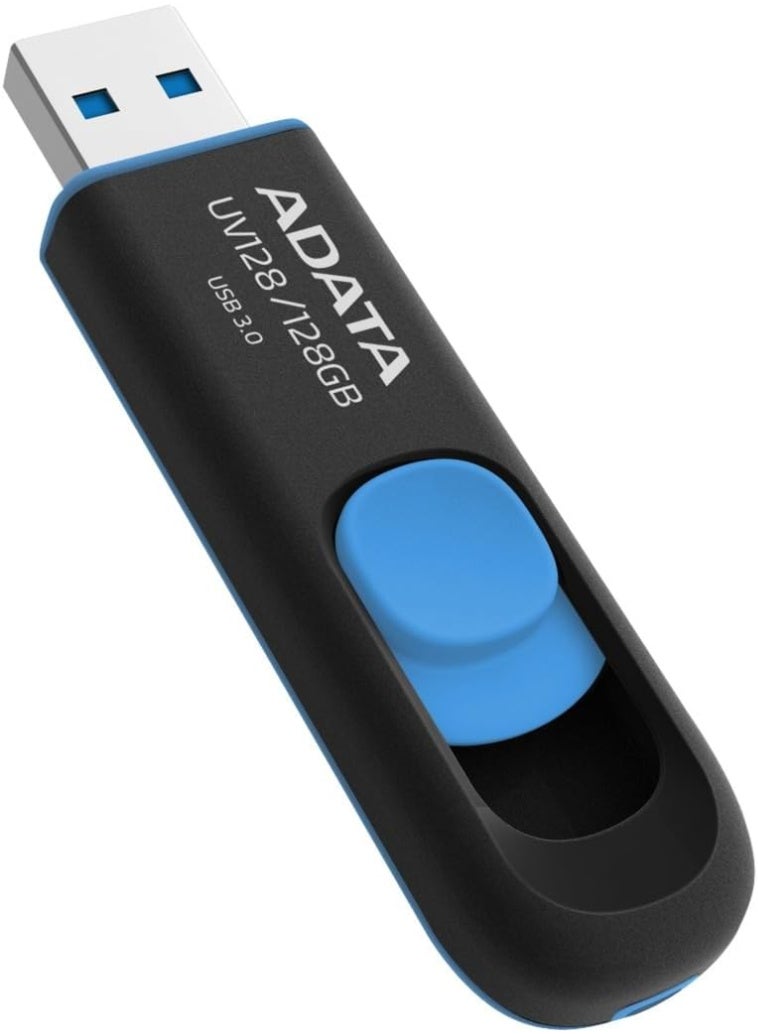 ADATA UV128 64GB USB3.2 Flash Drive, black/blue - Image 2