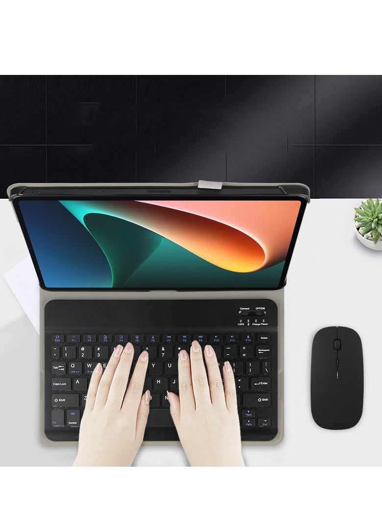 URBBKING Lightweight Smart Cover with Magnetically Detachable Wireless Keyboard for Xiaomi Mi Pad 6 /Pad 6 Pro Black  - Image 4