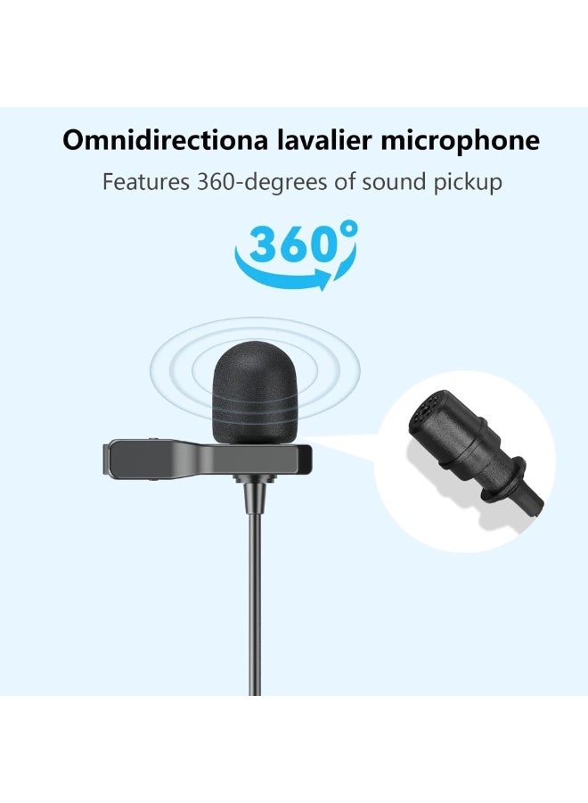 BOYA BY-M1 Pro II Lavalier Microphone, Universal Clip-On Mic, Omnidirectional Condenser, 3.5mm TRRS, 6m Long Cable, Plug & Play for Smartphone, DSLR Camera, Camcorder, Audio Recorder & PC - Image 1