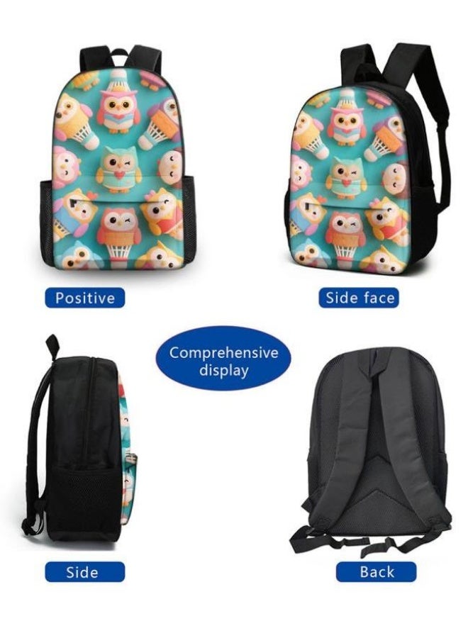 Bright Li Fire I feel so young! The new cartoon bag three-piece set is suitable for sports and leisure (available for students, children, friends on outings, mountain climbing, schooling, etc.) - 28  - Image 3