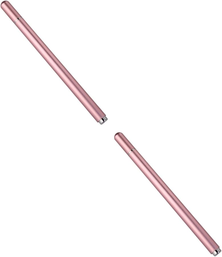 Fine Tip Stylus Pen 2 Pack Rose Gold Touch Screen Pencil for Tablet Computer - Image 1
