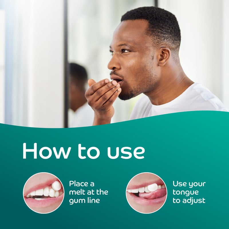 Oracoat FreshMelts Fresh Breath Stick-on Melts for Lasting Freshness, 40 Count Breath Freshener for Bad Breath, Non-Acidic & Sugar-Free, Arctic Mint - Image 3