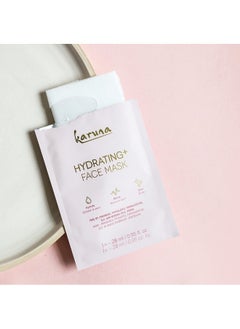 Karuna Karuna Skin - Hydrating+ Facial Mask for Well-Moisturized & Hydrated Skin, Glow-Enhancing Facial Skin Care Products, Hydrating Face Masks with Natto, Niacinamide & Sodium Lactate, 1 Pack  - Image 3