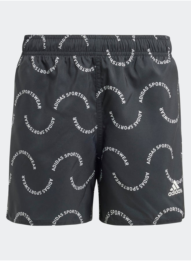 Adidas - شورت سباحة رياضي بطبعة موجة CLX للأطفال - Image 1